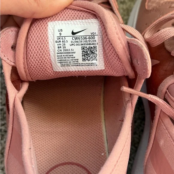 Nike Women's Blush Pink Sneakers - Picture 3 of 3